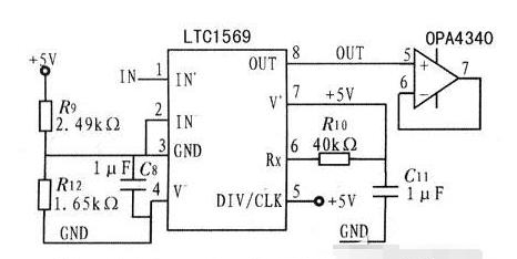 应用LTC1569设计的低通滤波电路.png