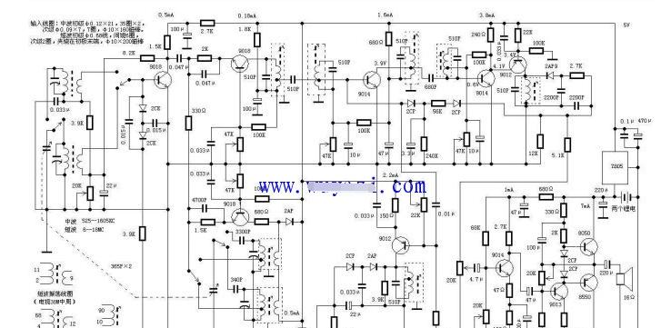 超动态宽频响优质晶体管收音机电路原理图.png