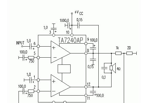 TA7240AP功放电路图纸原理图.png