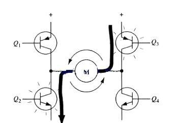 mos管h桥电机驱动电路图