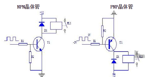 NPN三极管驱动继电器原理