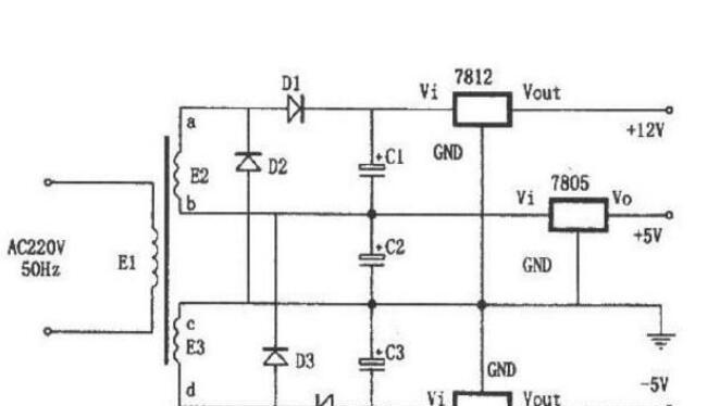 7805稳压电源电路图2