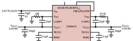 三输出和双输出微型模块稳压器对基于FPGA的系统优化方案
