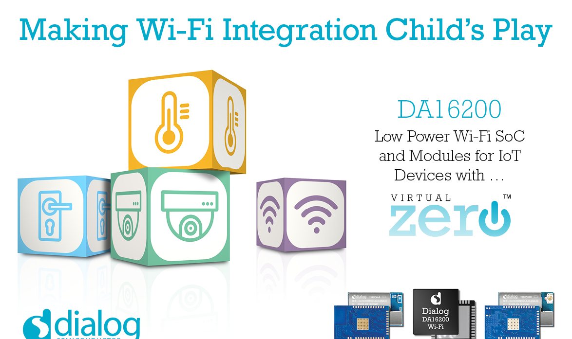Dialog推出高度集成、超低功耗的Wi-Fi网络SoC芯片DA16200
