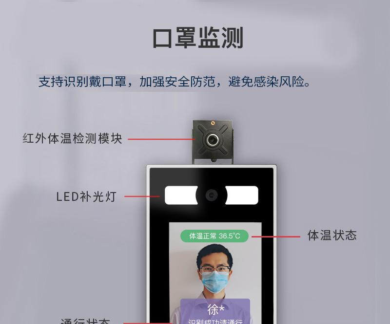 人脸识别体温检测平板机方案
