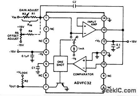 电压-频率转换电路和正输入电压电路