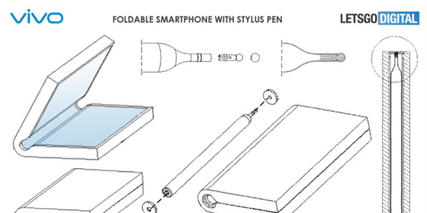 vivo折叠屏手机专利曝光：配备磁性手写笔