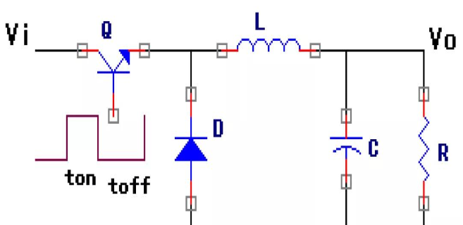 dcdc开关电源变换器的原理图buck变换器的基本拓扑形式