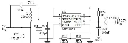 mc34063降压电路图