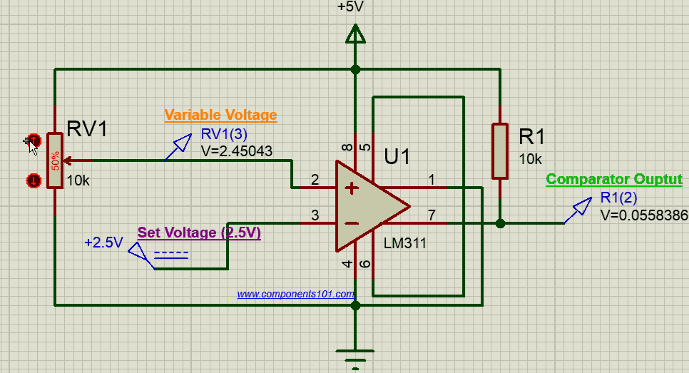 LM311工作电路图