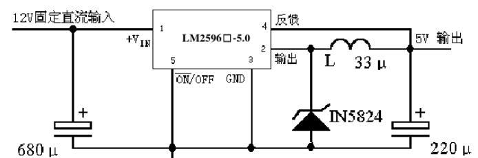 lm2596s的典型应用电路图