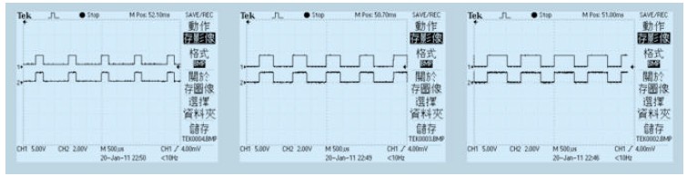 图6 驱动波形和限流电阻上电压波形
