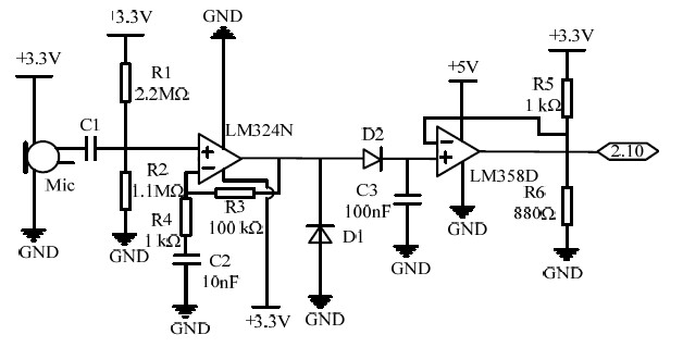 图5 拍手信号捕获电路