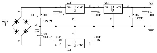 图3 系统电源电路图