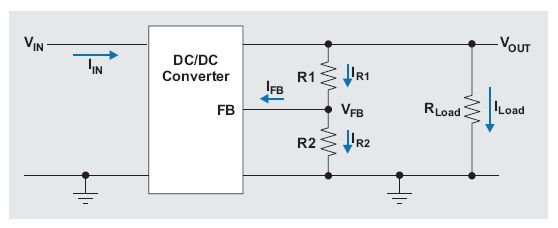 图2:进入转换器反馈引脚的漏电流