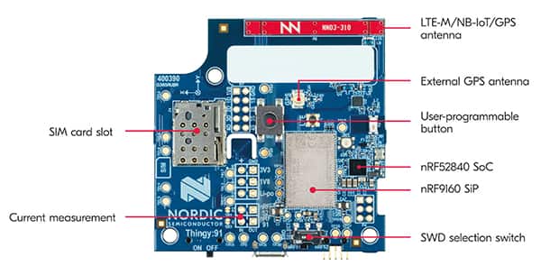 Nordic Semiconductor nRF6943 蜂窝物联网开发板图片
