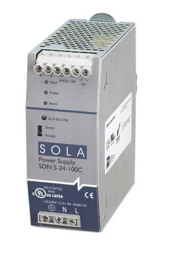 SolaHD SDN5-24-100C 緊湊型 DIN 導(dǎo)軌安裝電源圖片