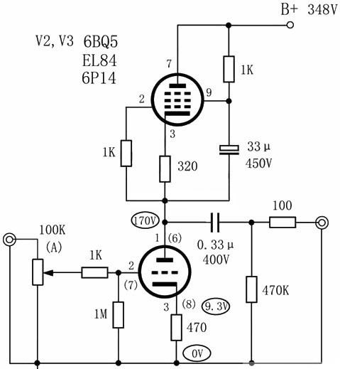 6h30單管膽前級的製作與高保真32瓦el34膽管功放電路圖介紹