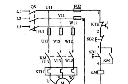 电动机自锁控制电路图(三相异步/自锁正转控制电路图)