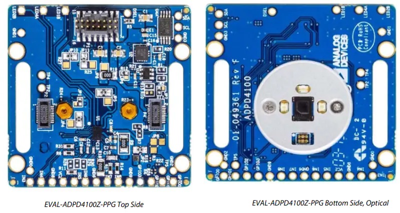 EVAL-ADPD4100Z-PPG评估电路板接口功能图